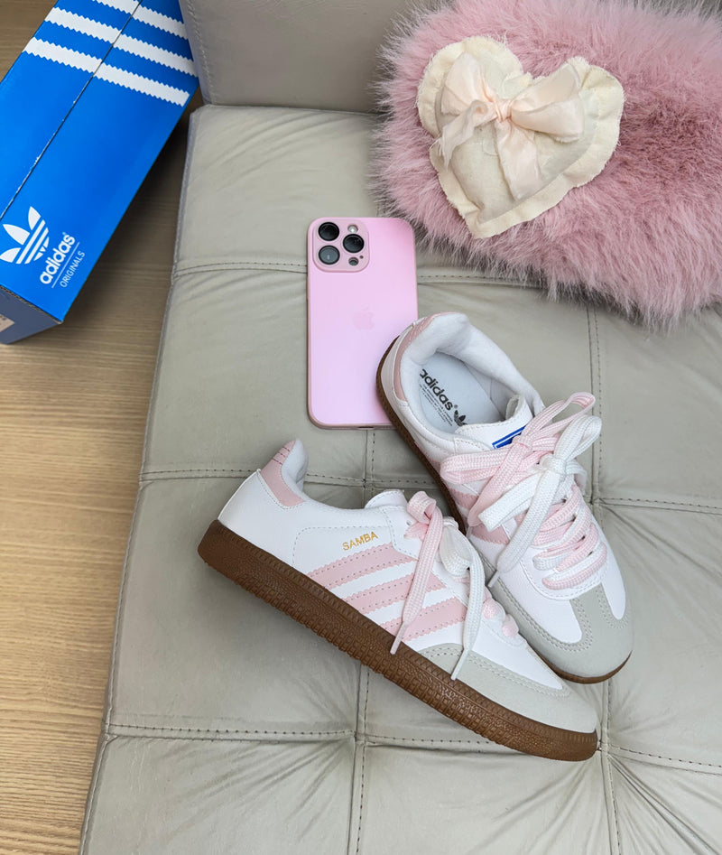 Samba OG Sintético Branco/Rosa