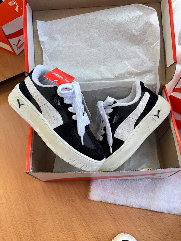 Puma Palermo Camurça Preto/Branco
