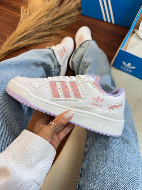 Adidas Fórum Branco/Lilas