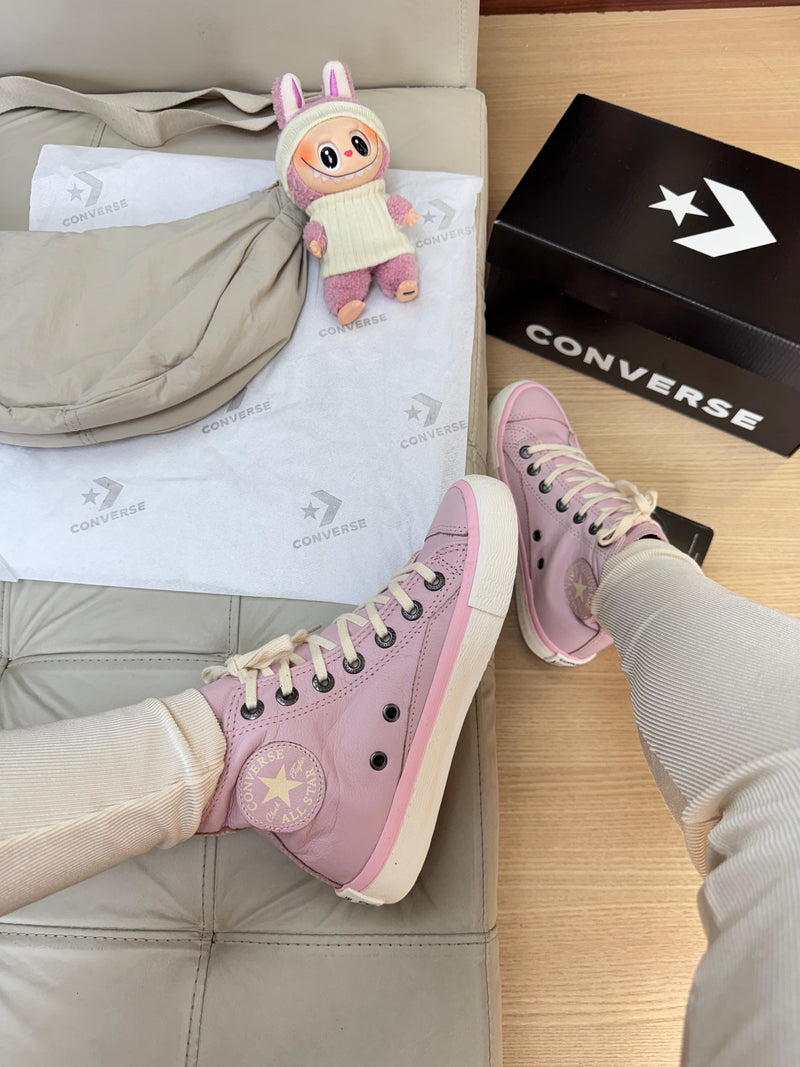 Bota All Star Couro Prime Rosê