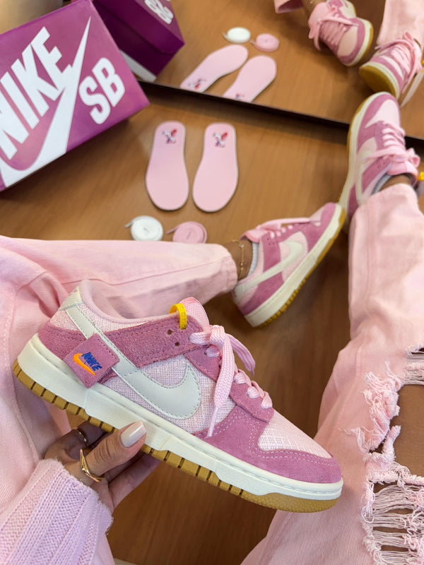 Dunk Teddy Bear Prime Couro Rosa