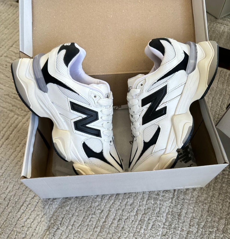 NB9060 Branco/Preto Couro