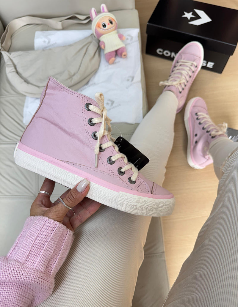 Bota All Star Couro Prime Rosê
