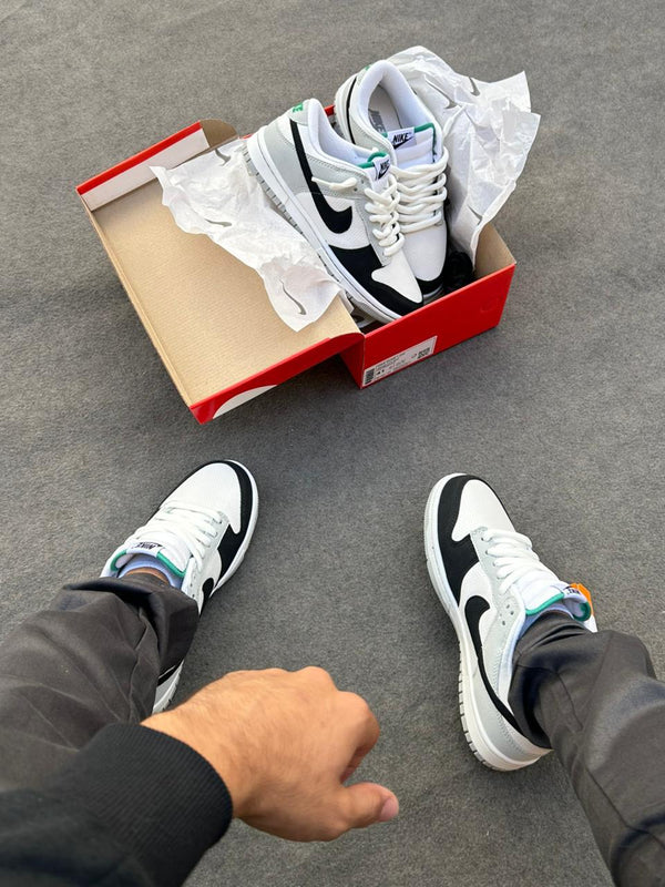 Dunk Low pro Luxo Preto/Branco/Cinza