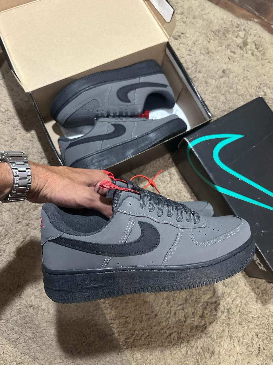 Nike Air Force Preto/Grafite