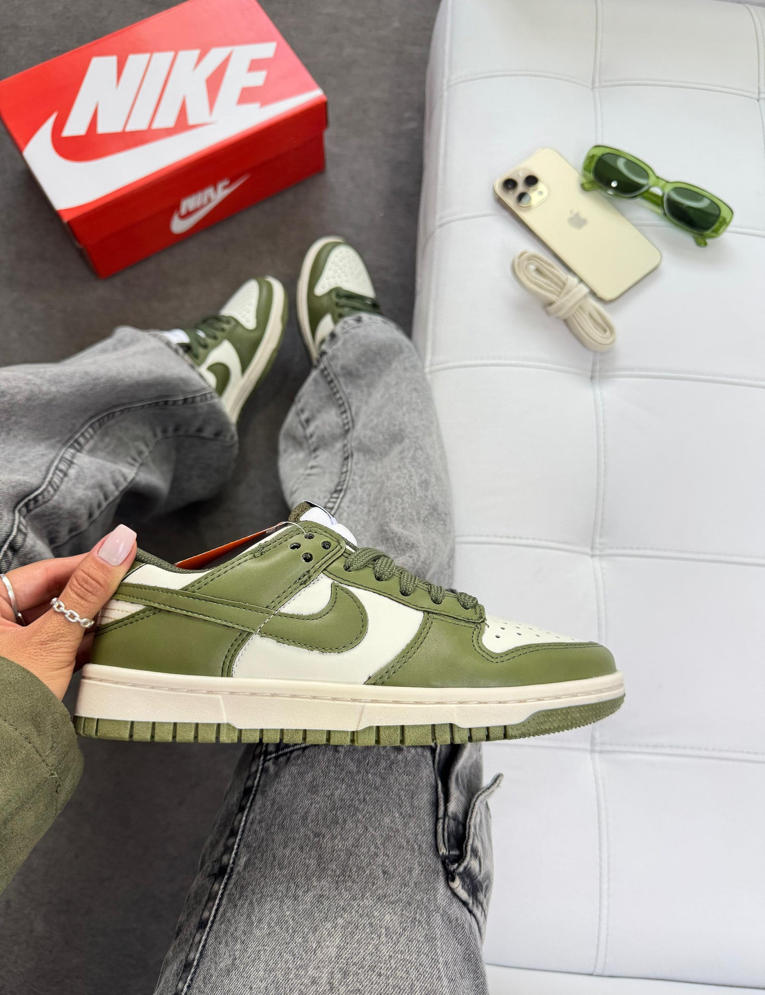 Dunk Low Luxo Verde militar