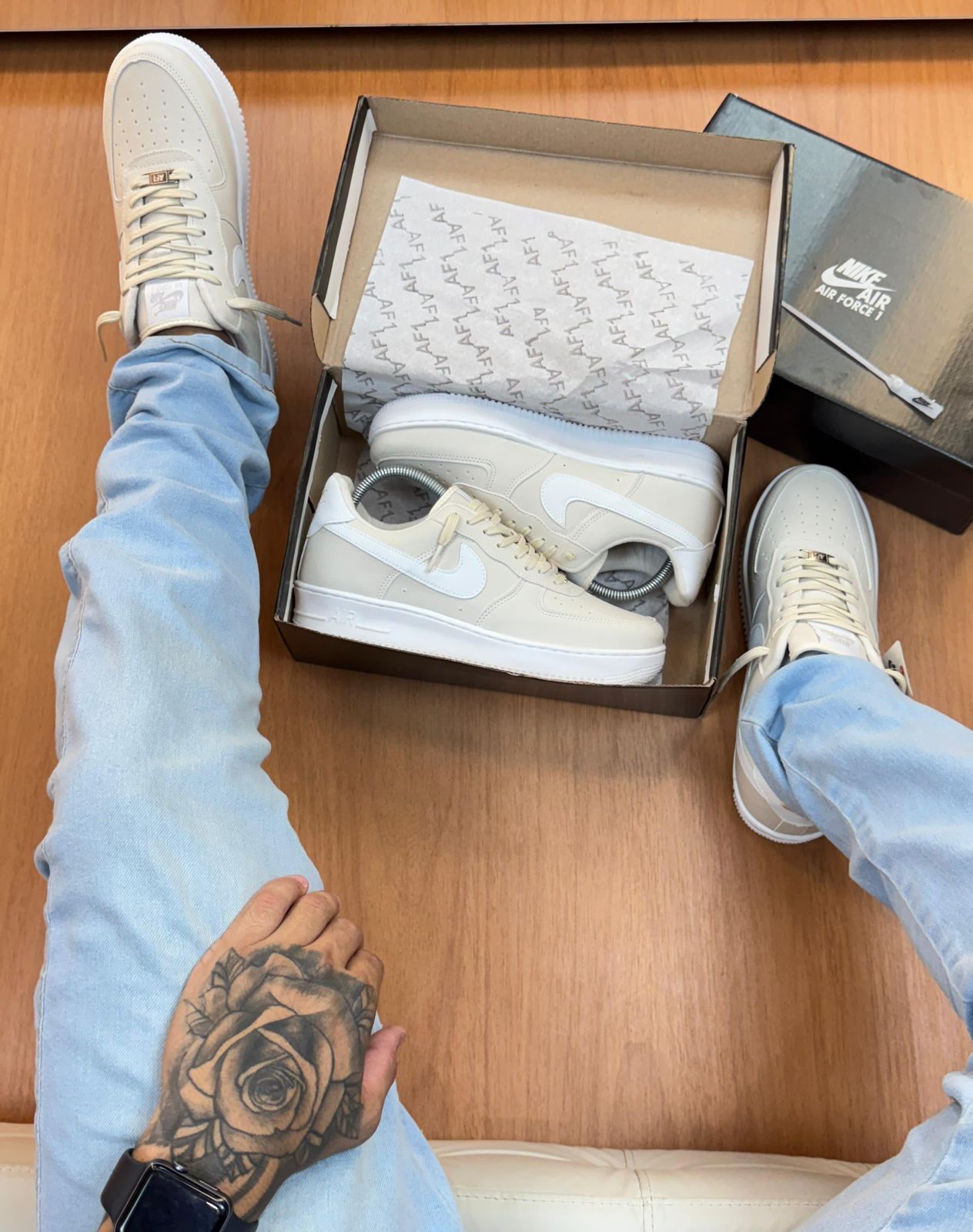 Nike Air Force Branco/Creme