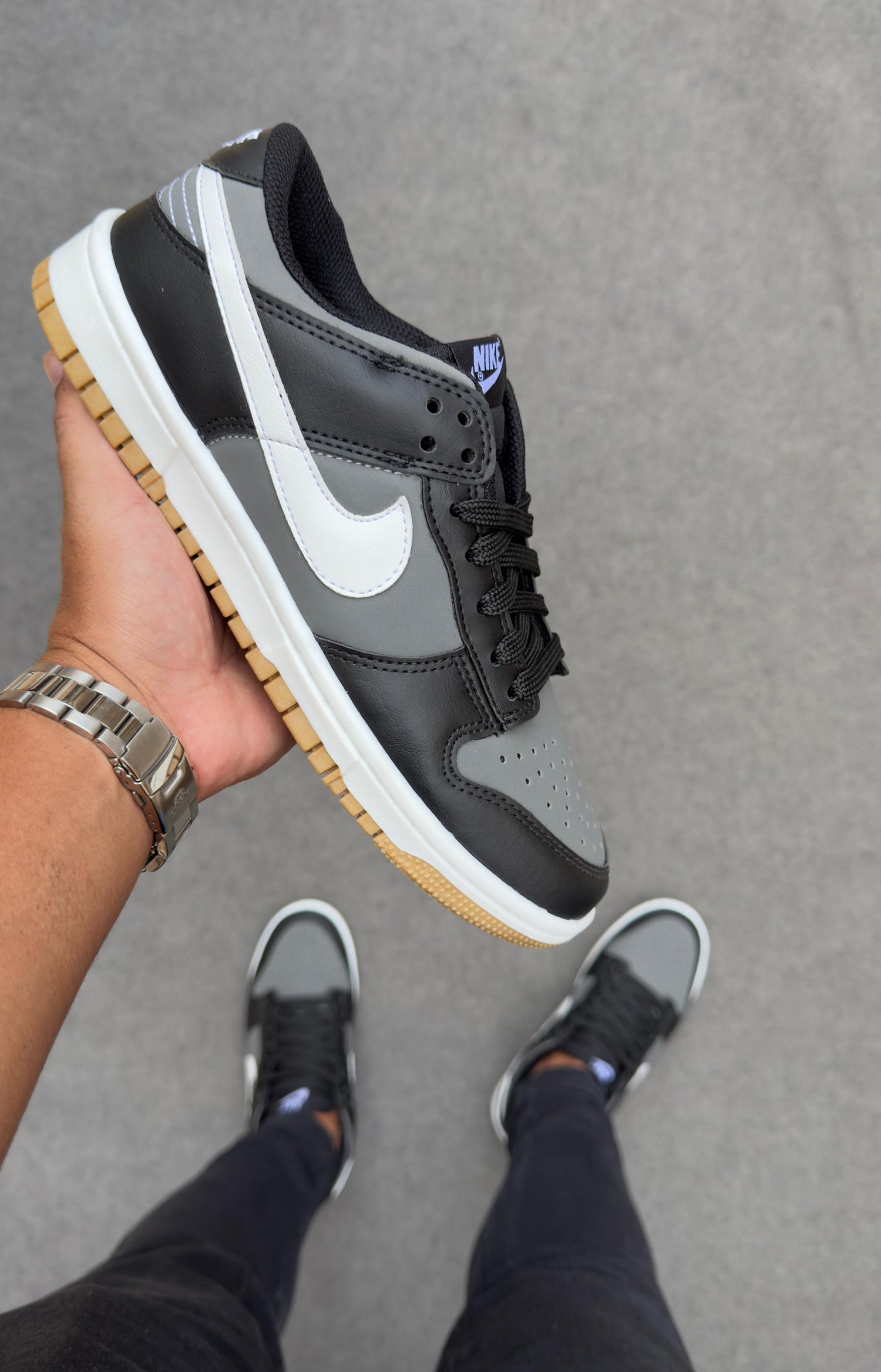 Dunk Low pro Luxo Preto/Grafite/caramelo
