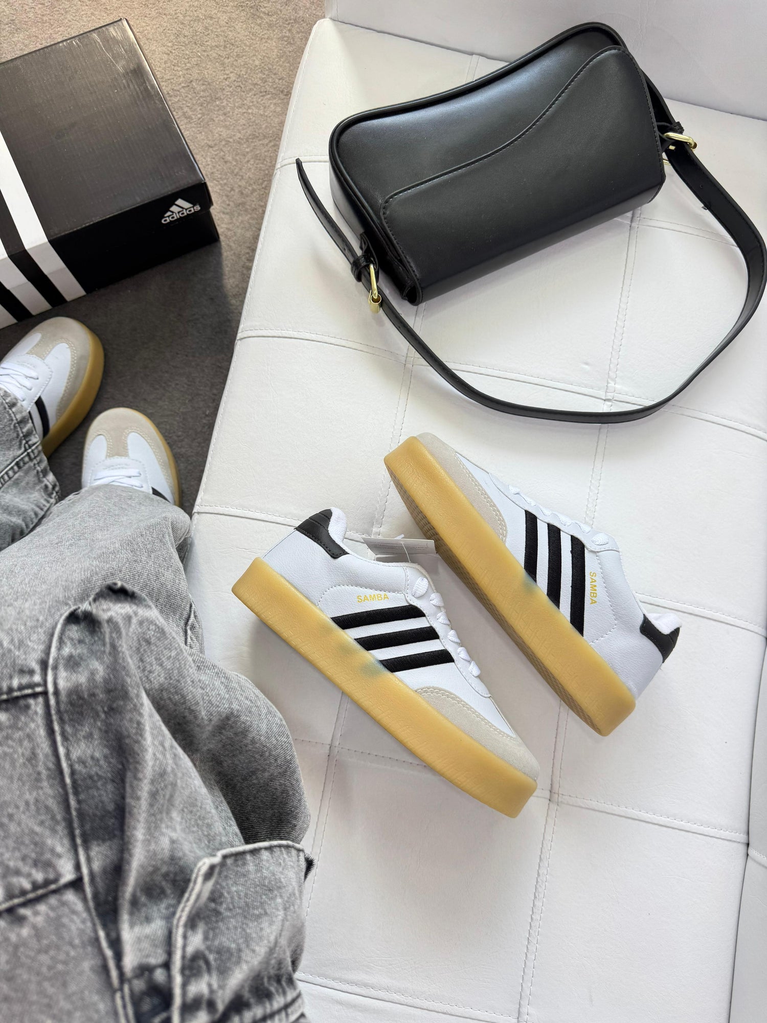 Adiadas Sambae  Branco / Preto