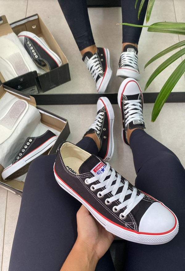 ALL Star Lona Preto e Branco