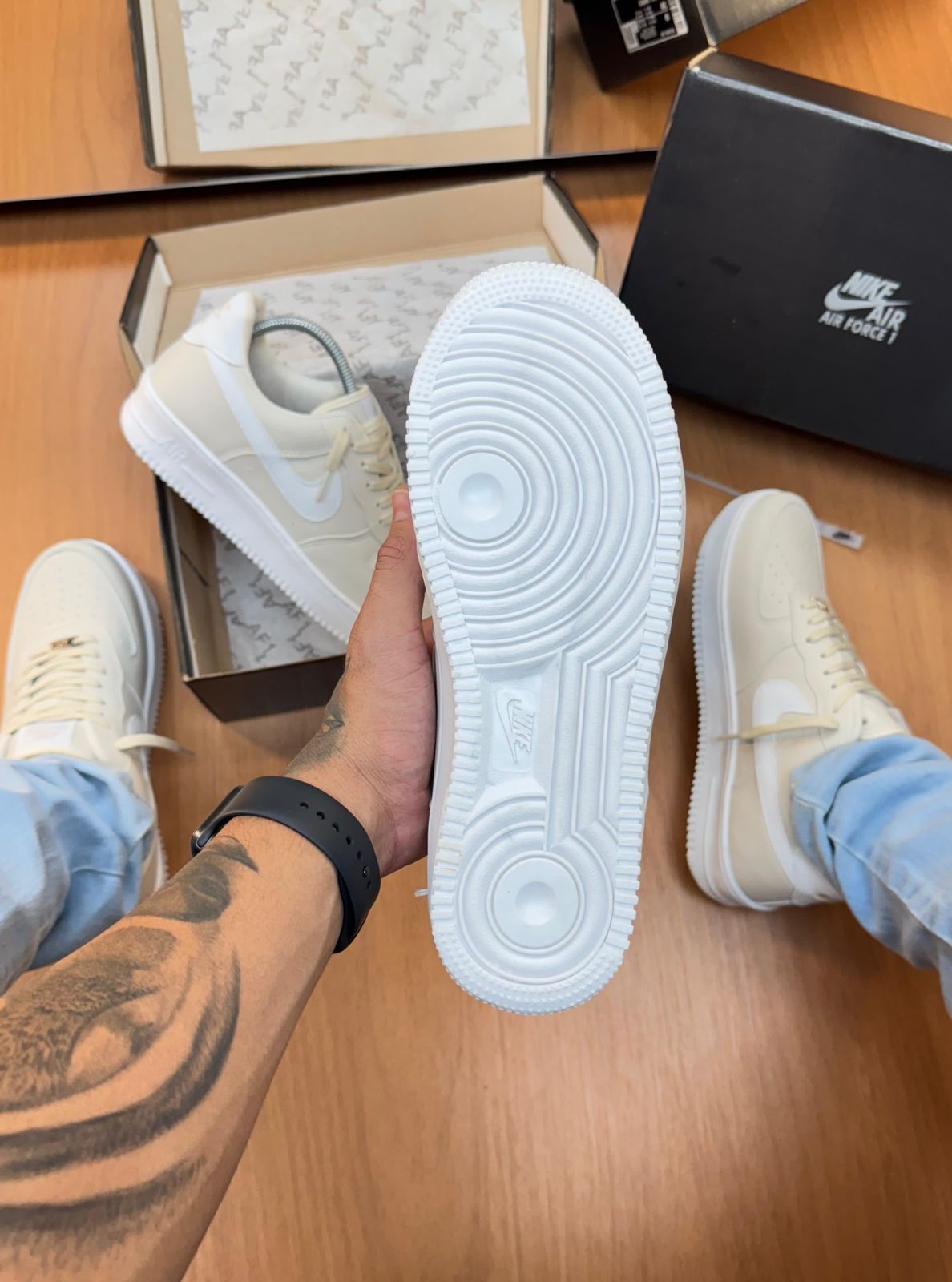 Nike Air Force Branco/Creme