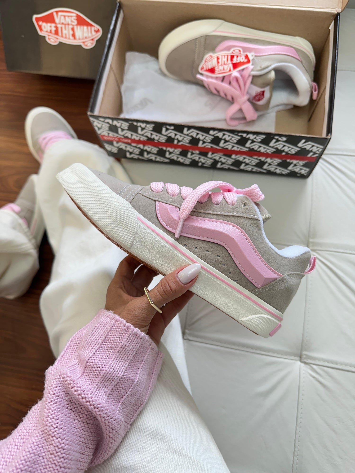 Vns Old Knu bege/rosa